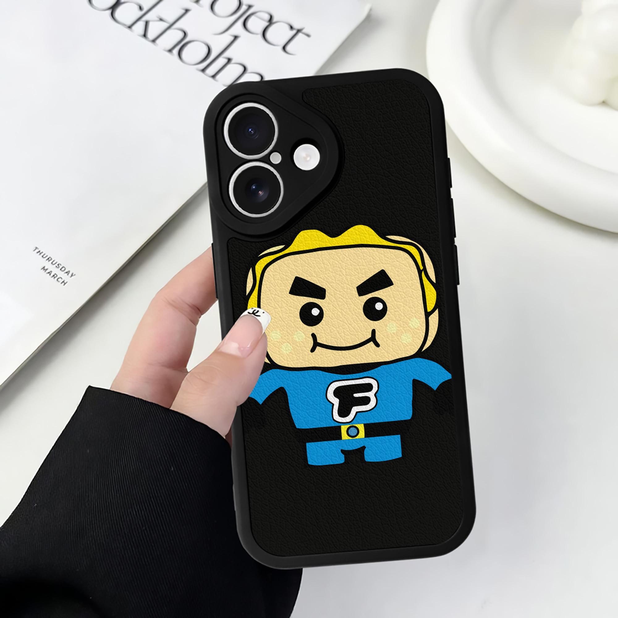 （画像用） アンパンマン Anpanman 【iPhone 16シリーズ対応】シリコンスマホケース（レザー調） 材質：シリコン